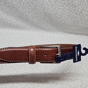 Dockers Brown Genuine Leather Belt 36 New
